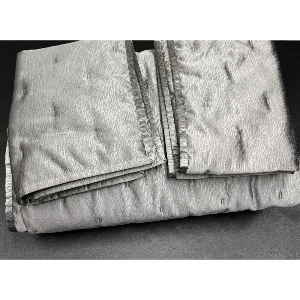 Hotel Collection Glint 3-Piece Full / Queen Coverlet Set  , Silver $430